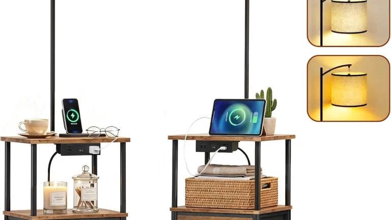 Floor Lamp with Table Review: Storage, Light, Charging