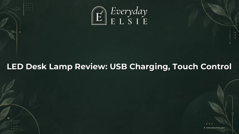 LED Desk Lamp Review: USB Charging, Touch Control
