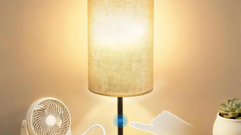 Table Lamp for Bedroom: Touch Light with Charging Ports