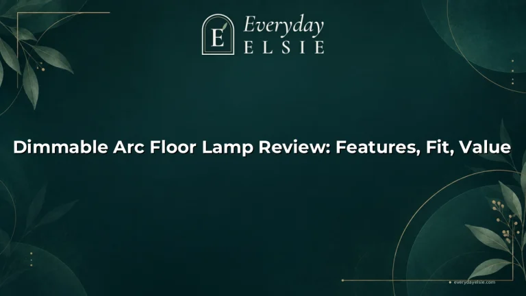 Dimmable Arc Floor Lamp Review: Features, Fit, Value