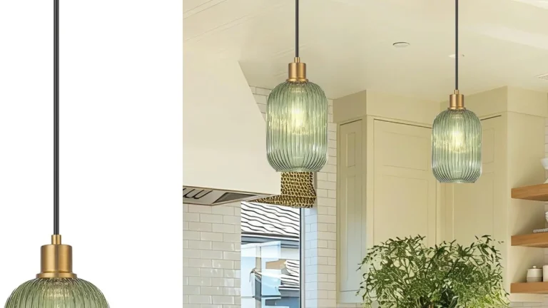 2 Pack Pendant Lights Review: Stylish Green Glass Pair