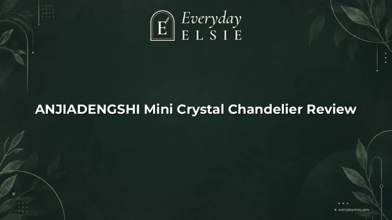 ANJIADENGSHI Mini Crystal Chandelier Review