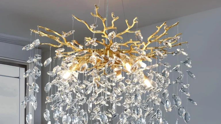 23.6″ Modern Gold Tree Review: Luxe Crystal Chandelier