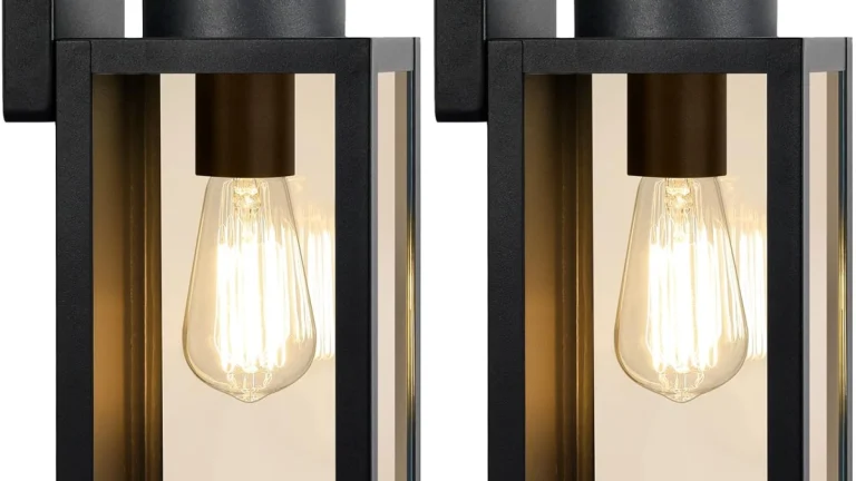 BesLowe Outdoor Wall Light Review: Modern 2-Pack Lantern