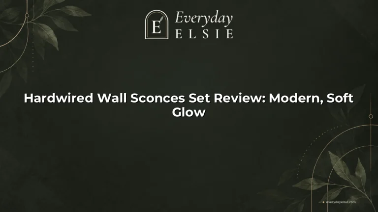 Hardwired Wall Sconces Set Review: Modern, Soft Glow