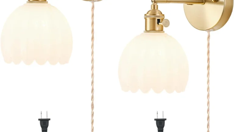 Plug in Wall Sconces Review: Vintage Set of 2
