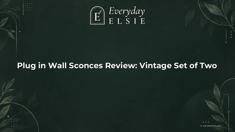 Plug in Wall Sconces Review: Vintage Set of Two