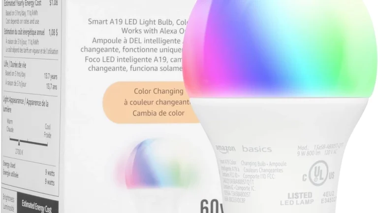Amazon Basics Smart A19 Review: Alexa Color Bulb