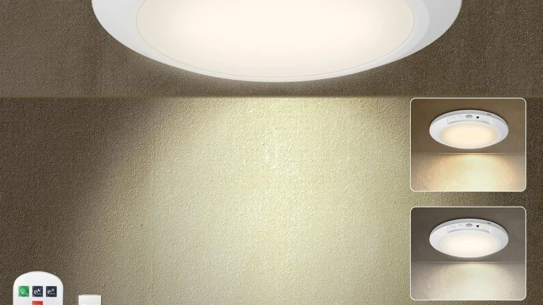 Motion Sensor Ceiling Light Review: 2-Pack Wire-Free Pick