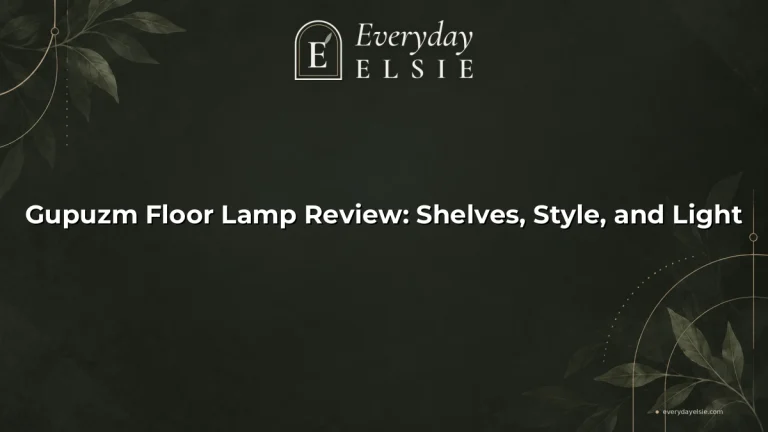 Gupuzm Floor Lamp Review: Shelves, Style, and Light