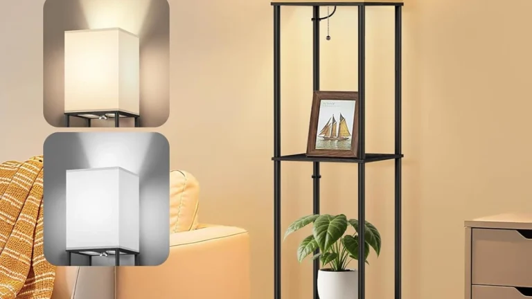 OUTON Floor Lamp Review: Shelves, LED, and Style