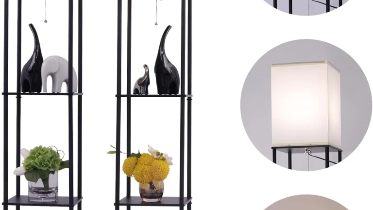 Floor Lamp with Shelves Review: Smart Light + Storage