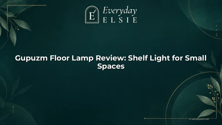 Gupuzm Floor Lamp Review: Shelf Light for Small Spaces
