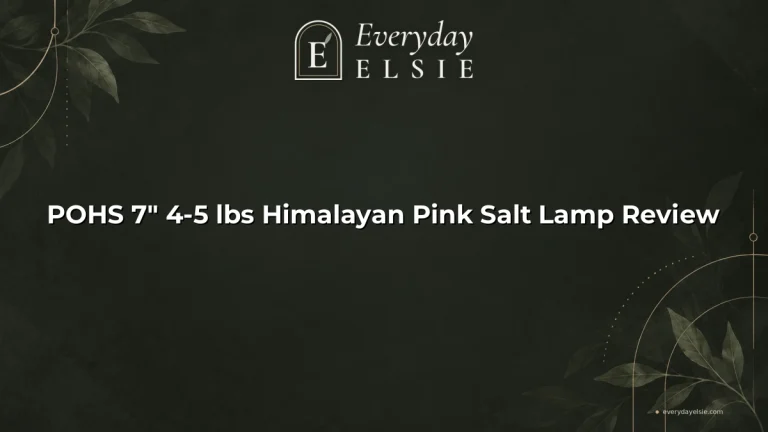 POHS 7″ 4-5 lbs Himalayan Pink Salt Lamp Review