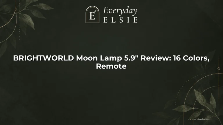 BRIGHTWORLD Moon Lamp 5.9″ Review: 16 Colors, Remote