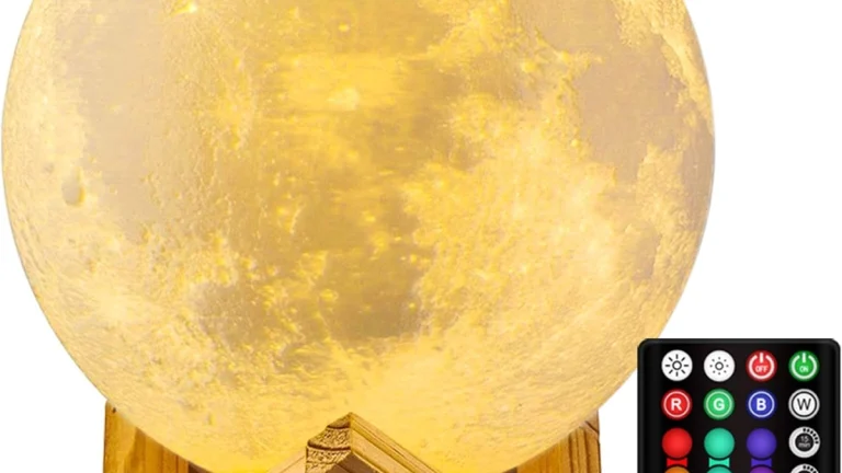 Moon Lamp Review: 16 Colors, Remote, and Timer