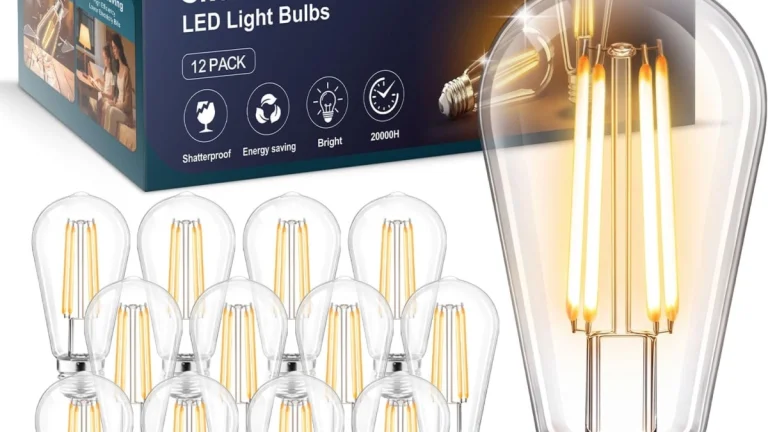 Shatterproof LED Edison Light Review: 12-Pack Warm LEDs