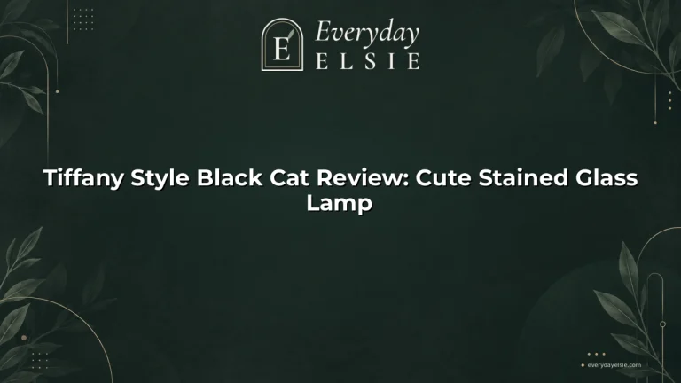 Tiffany Style Black Cat Review: Cute Stained Glass Lamp