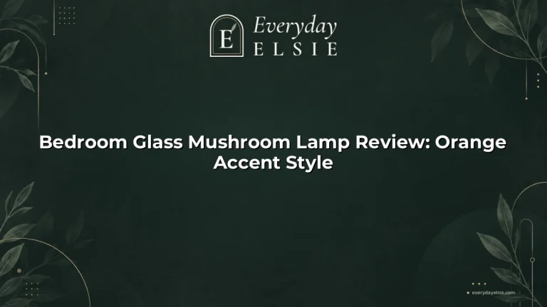 Bedroom Glass Mushroom Lamp Review: Orange Accent Style