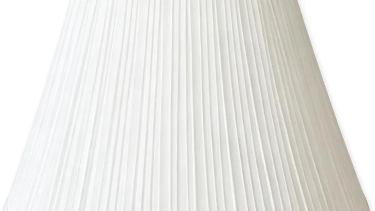 White Lamp Shade Review: Pleated Linen Replacement
