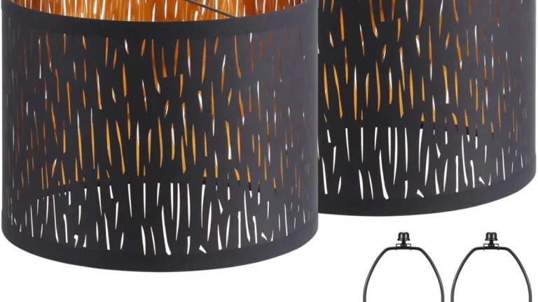 Black Lampshades Set Review: 2-Pack Drum Shade
